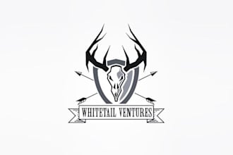 design amazing super deer head logo