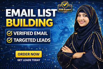 build niche targeted b2b cold email contact list prospect database collection