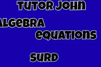 tutor  you on mathematics