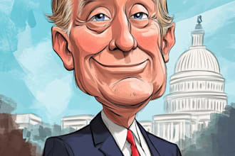 do a political cartoon art