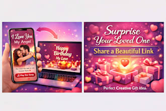 create a birthday surprise or love confession website