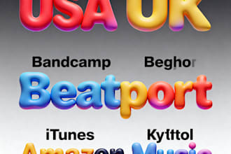 organic USA UK bandcamp music promotion beatport music itunes music amazon music