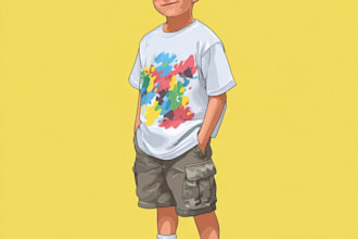 make a disney cartoon illustration