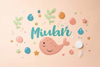 design kids logo and baby brand for children shop or website