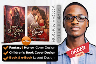 design book cover design, amazon kindle cover paperback cover ebook cover design