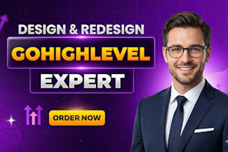 build go high level website design, ghl sales funnel, go high level landing page