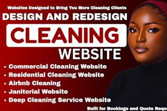 build cleaning website commercial cleaning website airbnb cleaning landing page