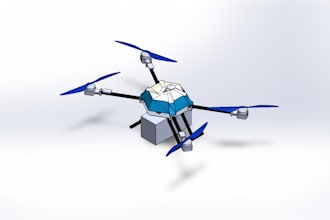 do drone design, drone cad, uav design, uav 3d cad