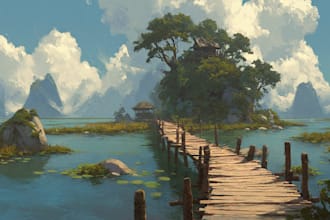 do the landscape illustration or concept art for you