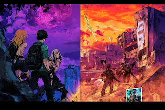 do comic illustration for your comic or web cartoon