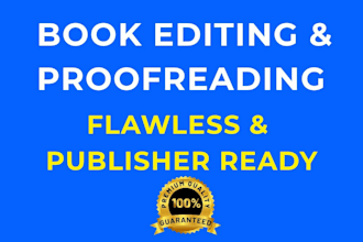 do book editing and proofreading, book proofreading services