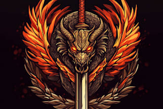 design a unique and detailed fantasy logo