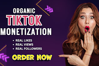 do complete tiktok monetization organically