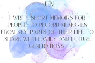 write your short memoir