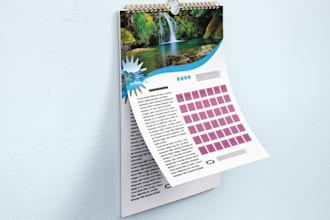 create premium wall and desk calendar design for your brand