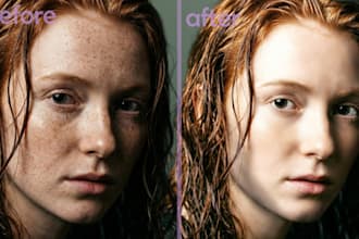 retouch photo, headshots and edit image with quick delivery
