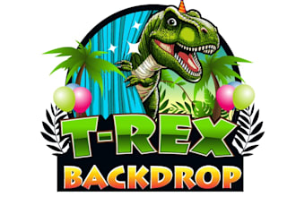 design unique dinosaur logo with free unlimited revisions
