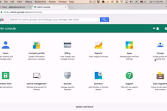 provide admin console support google,microsoft etc