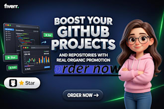 boost your github projects and repositories with real organic promotion