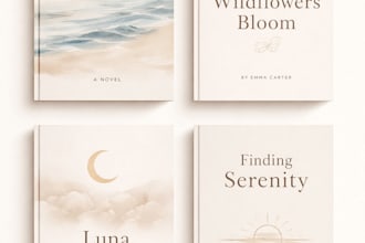 design a minimal and aesthetic book cover