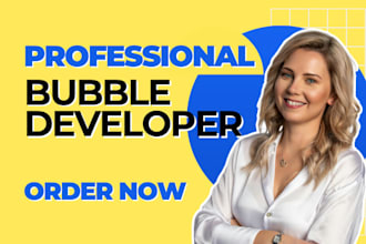 develop bubble io app developer marketplace mvp saas web app flutterflow openai
