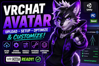 upload, optimize, and customize your vrchat avatar