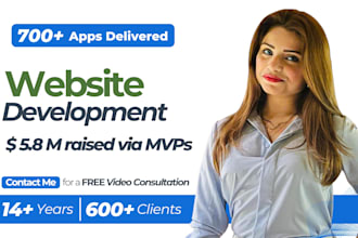 business website development front end developer backend developer