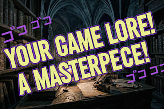 write immersive game lore and rpg scripts