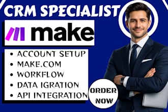 set up make com fix made com, make com automation make expert made automation