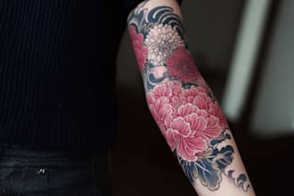 design a professional japanese tattoo design