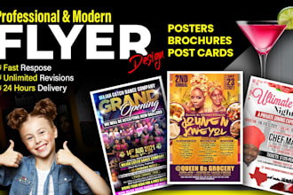 design premium event flyer, party flyer, club flyer, poster