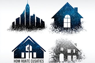do property, construction, home, building logo design