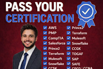 pass AWS ged giac certifications va construction togaf safe sap prince2 comptia