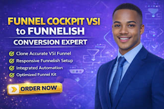 funnel cockpit expert, vsl funnel, sales funnel kit, clone sales page funnelish