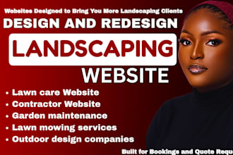 build landscaping website lawn care, contractor website landscaping landing page
