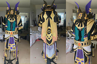 do costume fabric anime cosplay wearable eva foam armor cosplay prop accessories