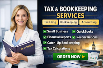 provide small business tax services bookkeeping  tax preparation and irs filing