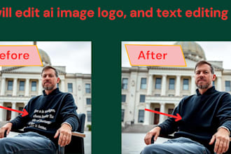 edit ai image and logo, text editing, upscale, tracing, png,