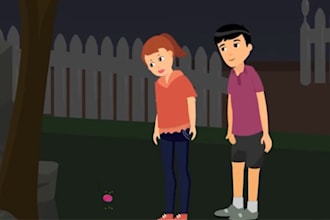 make a 2d cartoon animation video