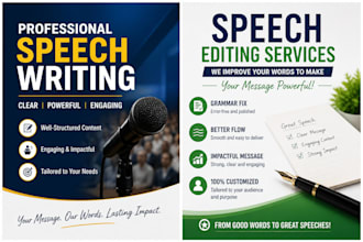 speech writing and editing