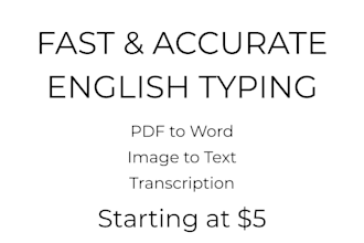 type handwritten notes into word