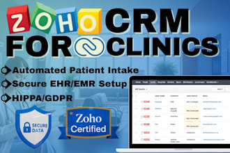 build a zoho CRM for clinical operations and patient journey management
