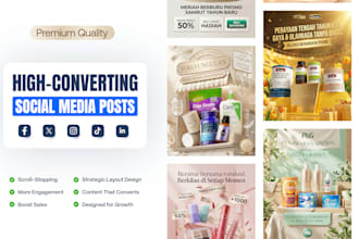 design premium beauty and skincare social media posts
