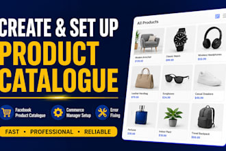 create and set up facebook product catalogue for dynamic ads