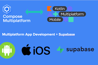 create a compose kotlin multiplatform app with supabase