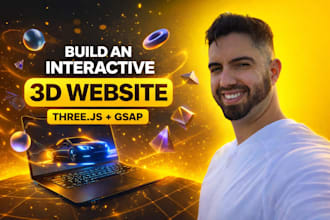 build an interactive 3d website with threejs and gsap