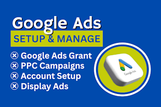 setup optimize and manage google ads adwords bing ads and ppc campaigns as ads