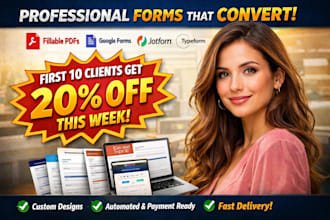 create convert editable fillable pdf form googleform jotform typeform onlineform