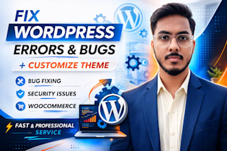 fix wordpress website issues and expert customization