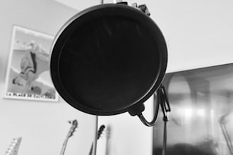 record a deep male voice over or vocal track